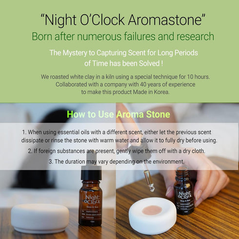 Night:o Clock Essential Aroma Oil & Aroma Stock Gift Set - 100% Pure Natural Oil