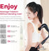 Veefy 4 Deep Tissue Massage Gun for Back & Full Body Long Handle Percussion Muscle Massager with Replaceable Heads