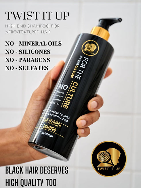 Twist It Up Curly Hair Shampoo with 20 Natural Ingredients, Sulfate Free for Curly and Wavy Hair