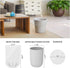 Tebery 200 Counts 4 Gallon Clear Small Garbage Bags, Trash Bags for Bathroom Bedroom Office Trash Can