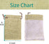 LYSXP 50PCS Burlap Bags with Drawstring, 4x6 Inch Cream Color Gift Bag Jewelry Pouches for Wedding Party Favors