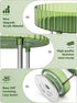 WNYT 360 Rotating Makeup Organizer, 2 Tiers, Acrylic Cosmetic Skincare Perfume Organizer, Green for Vanity Countertop