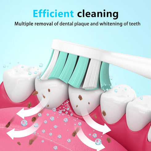 Replacement Toothbrush Heads for Philips Sonicare - Medium Softness Bristles, 10 Brush Heads Refill, White
