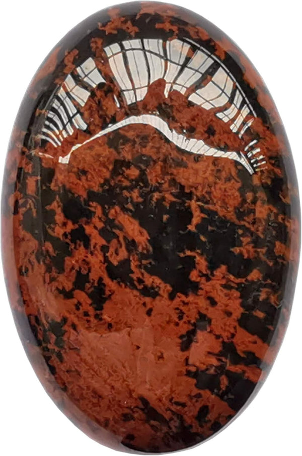 Natural Golden Swan Oval Palm Pocket Healing Crystal - Massage Spa Energy Stone for Therapy Geometry Chakra Balancing