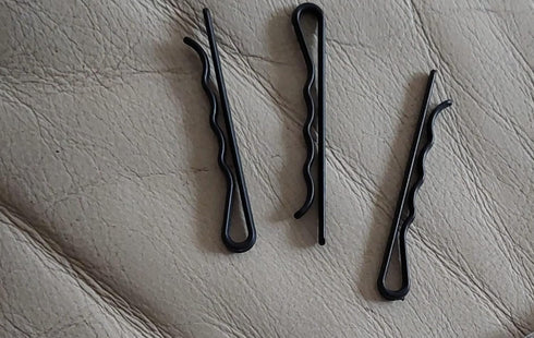Metal Free Bobby Pins in BLACK-BROWN-CLEAR, Essential Hair Accessories