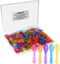 3 Inch Tiny Mini Tasting Spoons, Colored Disposables, Mini Sampling Spoon for Desserts, Ice Cream (30 PCS)