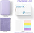 OUVBTX 8 Travel Pill Organizer with Blank Labels, Weekly Pill Box, Large Compartments Medicine Organizer
