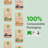 Window and Glass Refill 8-Pack, Certified Compostable Natural Cleaning Solution, Eco-Friendly