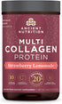 Ancient Nutrition Collagen Powder Protein, Multi Collagen Protein Powder, Strawberry Lemonade, 24 Servings, 9.65oz