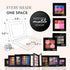 Small Z Palette Magnetic Makeup Palette - Empty Universal Magnet Organizer with Clear Window