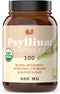 Pure Natural Whole Psyllium Husk Powder Capsules - 100 Pure Unflavored Fiber & Colon Cleanse, 660mg