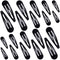 WILLBOND 40 Piece Barrettes, Women Snap Hair Clips, Large Metal Snap Nonslip Hair Clip Accessories, Various Sizes