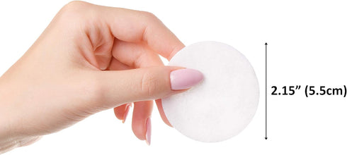 Cliganic Premium Cotton Rounds - Makeup Remover Pads, Hypoallergenic, Lint-Free, 100% Pure Cotton (6 Pack)