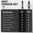 ToiletTree Products Men's Grooming Trimmer - Stainless Steel Nose & Ear Hair Trimmer with LED Light - Heavy-Duty Casing