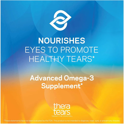 TheraTears Omega 3 Supplement, 1200mg, 90 ct, Pack of 1