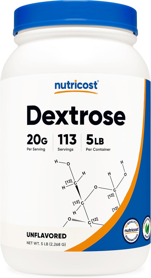 Nutricost Dextrose Powder 5 LBS - Non-GMO, Gluten Free for Energy