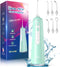 Cordless Water Flosser for Teeth, Portable Dental Cleaner with 8 DIY Modes, 7 Jets, 300ml Tank, Rechargeable (Green)