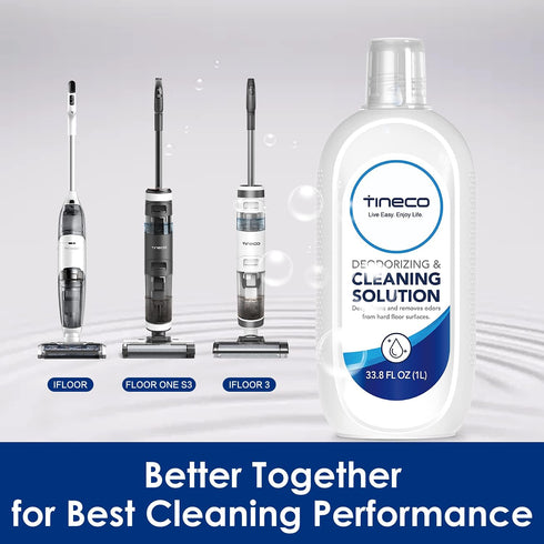 Tineco Floor Cleaning Solution 1L for iFLOOR Series, FLOOR ONE S3, S5, S6, S7 Series Wet Dry Vacuum (33.8 OZ)