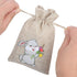 CCINEE 36PCS Easter Burlap Bags with Drawstring, Bunny Jute Goody Bags for Kids Party Favor Supply