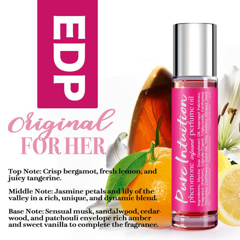 Roll-on Perfume Oil for Her, Infused Cupids Pheromone Cologne for Women, 0.34fl.oz (10mL)
