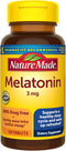 Nature Made Melatonin 3mg Sleep Aids for Adults, 120 Tablets, 120 Day Supply