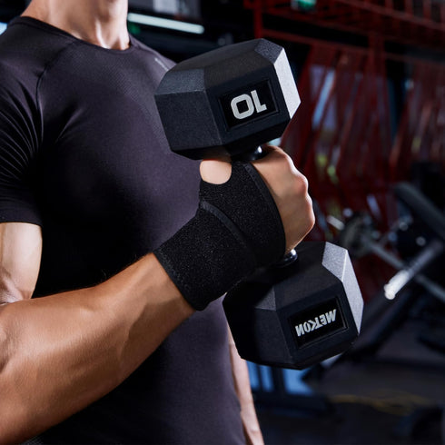 YUNYILAN 2 Pack Wrist Support Brace, Adjustable Hand Support for Arthritis and Tendinitis, Black