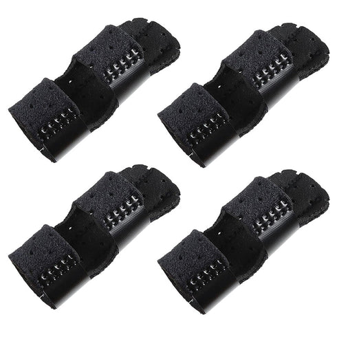 Finger Splints, 2-Pack Adjustable Support Brace for Arthritis and Injury, Universal Fit for Fingers (Blue)