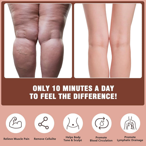 KintKita Wood Therapy Massage Tools,Lymphatic Drainage Massager Helps Reduce Cellulite for Belly Arms & Legs, Anti