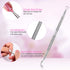 MORGLES Nail Polish Remover Clips Kit, 10 Pcs Nail Clips, 300 Pcs Cotton Pads, Glass Shiner, Cuticle Pusher