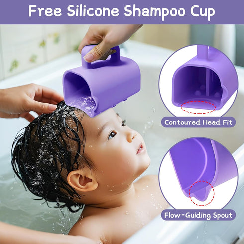 Portable Hair Washing Station for Kids, Toddlers, Children, Teens, Silicone Hair Washing Basin for Sink or Bathtub