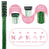 WENNALIFE Hair Tinsel Clip In for Girls, 6pcs 24 Inch Colorful Glitter Tinsel Hair Extensions