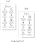 Manicure and Pedicure Aftercare Client Instruction Cards | 50 pk | Minimalist Nail Salon Care Removal Instructions