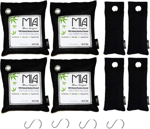 Odor Absorbers for Home - Naturefresh Air Purifier with Advanced Activated Bamboo Charcoal Bags