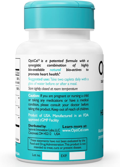 Heart Health & Blood Pressure Supplement for Men & Women, Supports Endurance, Recovery, Cholesterol, 60 Capsules