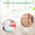 JANYUN 200 Pcs Wooden Eyebrow Waxing Sticks with Handle for Hair Removal - Face and Eyebrow