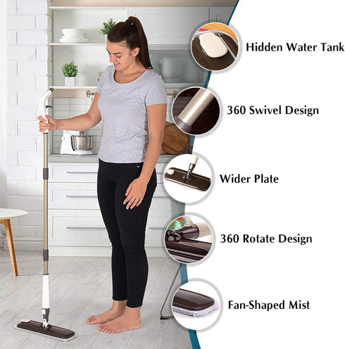 Magic Microfiber Spray Mop with Concealed Water Tank
