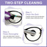 Ryetvok 2PCS Eyeglass Cleaner Kit,Portable Glasses Cleaning Tool with Microfiber Tech and Portable Mini Brusheaner