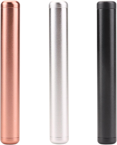 MOTOFITOOL 3-Pack Airtight Metal Pill Containers - Waterproof Travel Storage Tubes, Portable &