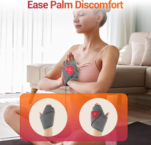 Comfytemp Hand Heating Pad for Carpal Tunnel Relief, USB Wearable Wrist Heating Pad for Achilles Tendonitis Pain Relief