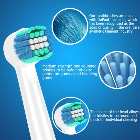 Replacement Heads for Oral B Braun Toothbrushes Electric - 16 Pack Professional Precision & Sensitive Brush Heads