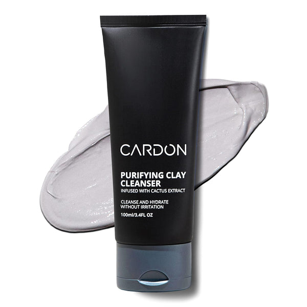 Cardon Men's Deep Pore Cleaning Clay Face Wash, 4x Better Than Charcoal for Oily, Acne-Prone Skin