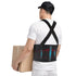 Work Back Brace for Men & Women - Adjustable Lower Back Support Belt for Pain Relief and Heavy Lifting Safety