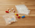 Pill Pouches, Plastic Pill Bags (Pack of 200), Resealable Zipper Pill Organizer Pouch Bags, Clear with Write on Label