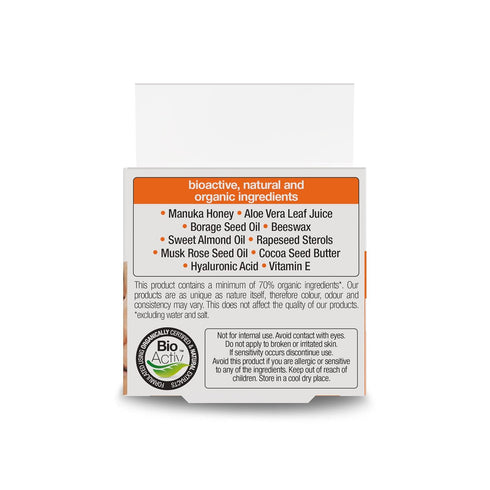 Organic Manuka Honey Rescue Cream, Bioactive Skincare - 1.7 Fluid Ounces
