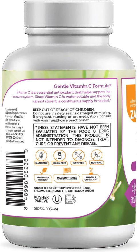 Zahler Vitamin C 500mg, Highly Absorbable PureWay-C, Kosher, 250 Capsules