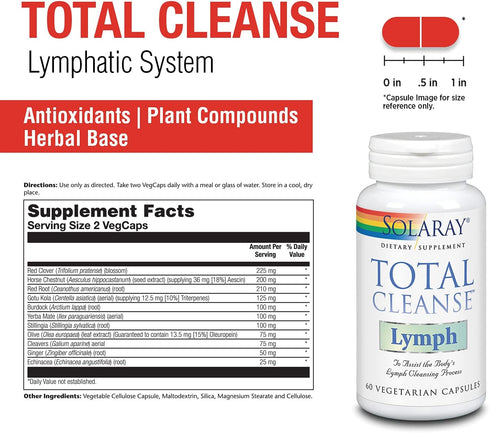 Solaray Total Cleanse Lymph VCapsules 60 Count