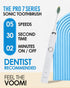 Voom Sonic Pro 7 Electric Toothbrush for Adults, Sonicare with 40000 VPM, 5 Deep Clean Modes, Rechargeable, Lasts