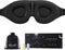 MZOO Sleep Eye Mask for Side Sleeper, 3D Light Blocking Patented Design Night Blindfold, Black