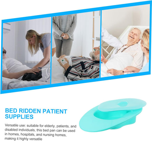 SOPOTUTU Large Bed Pan for Seniors Portable Toilet for Elderly Bed Pans for Men Women Hospital Use Easy