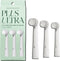 PLUS ULTRA Eco-Friendly Oral-B Compatible Electric Toothbrush Replacement Heads, 3 Heads Per Pack